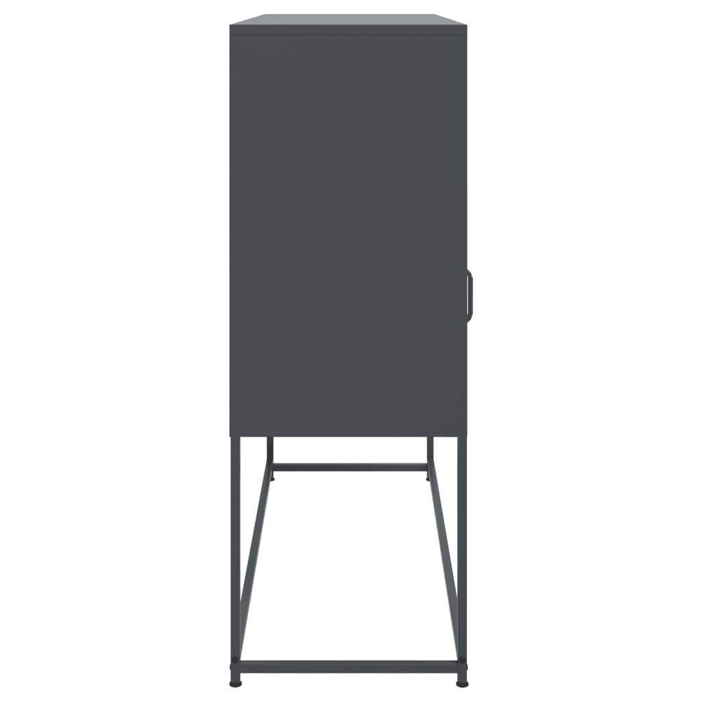 Buffet anthracite 100,5x39x107 cm acier - XIOS