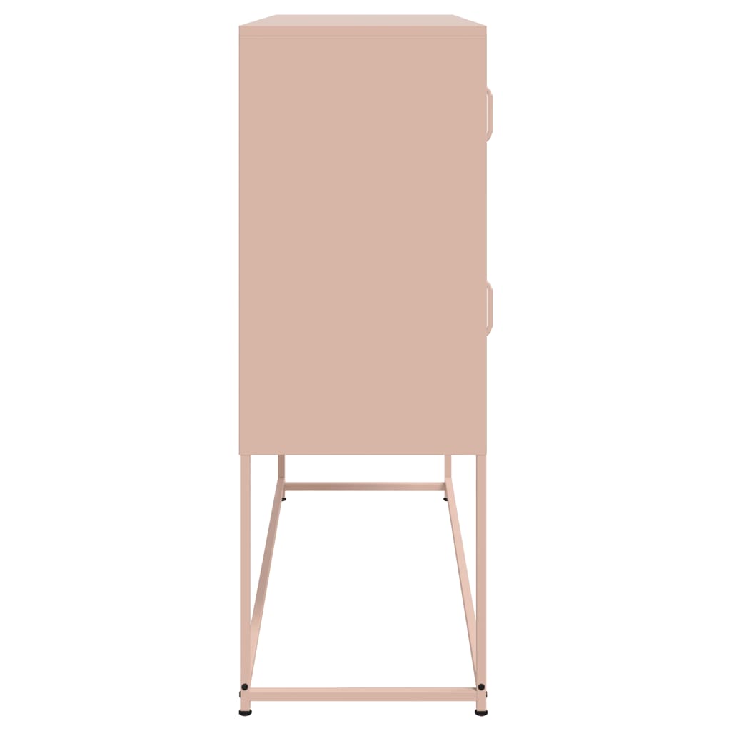 Buffet rose 100,5x39x107 cm acier - XIOS