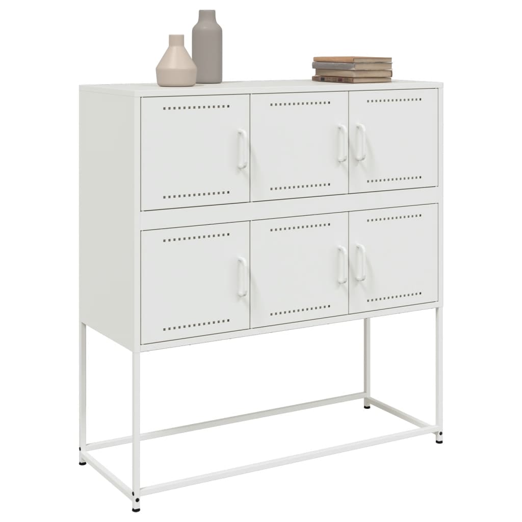 Buffet blanc 100,5x39x107 cm acier - XIOS