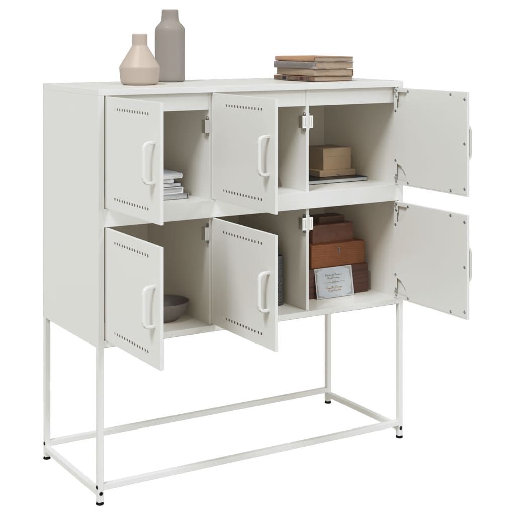 Buffet blanc 100,5x39x107 cm acier - XIOS