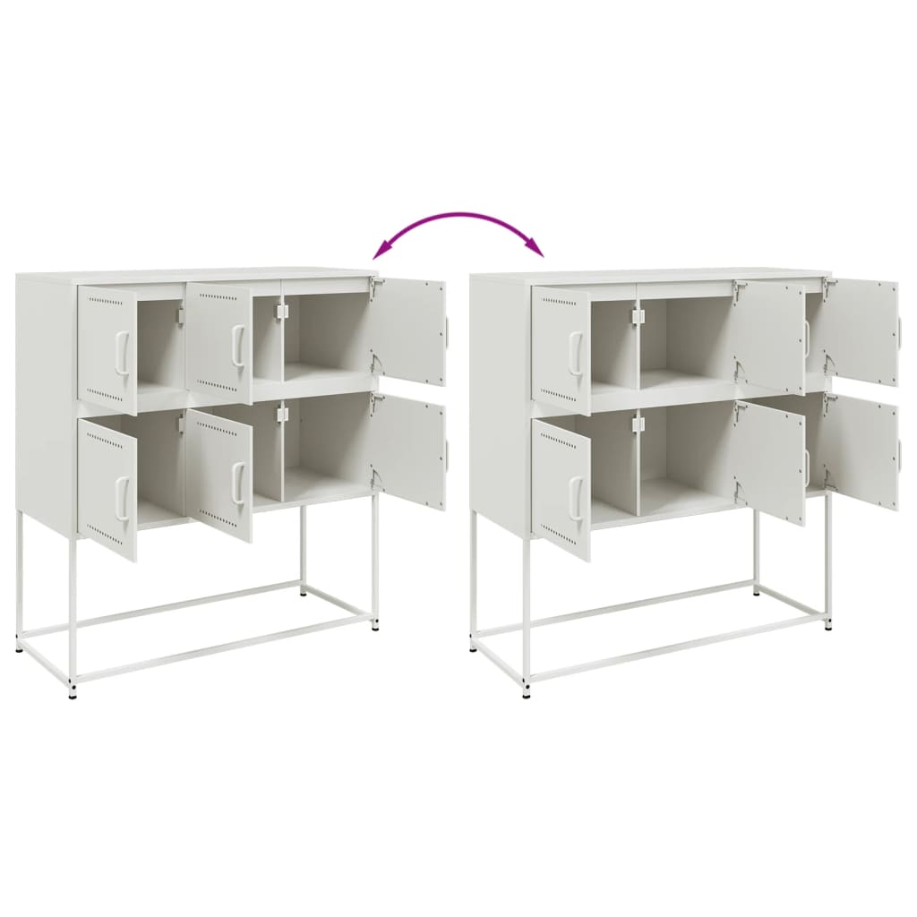 Buffet blanc 100,5x39x107 cm acier - XIOS