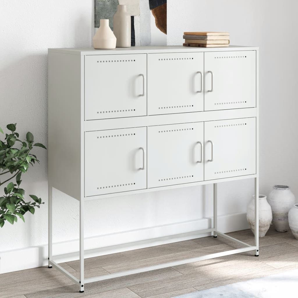 Buffet blanc 100,5x39x107 cm acier - XIOS