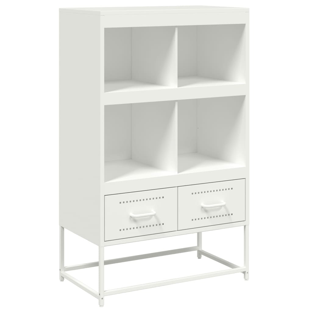 Buffet haut blanc 68x39x111,5 cm acier