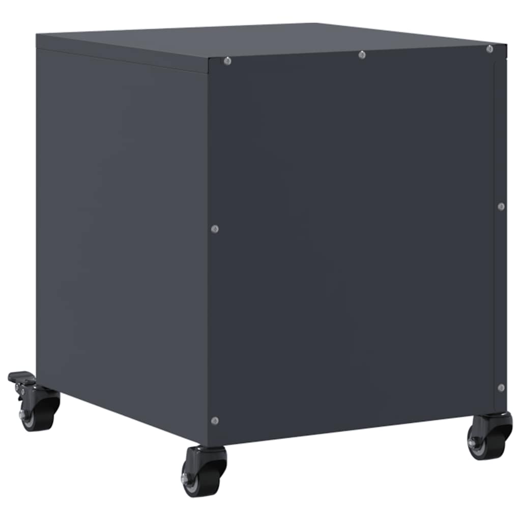 Tables de chevet 2 pcs anthracite 36x39x43,5 cm acier - XIOS