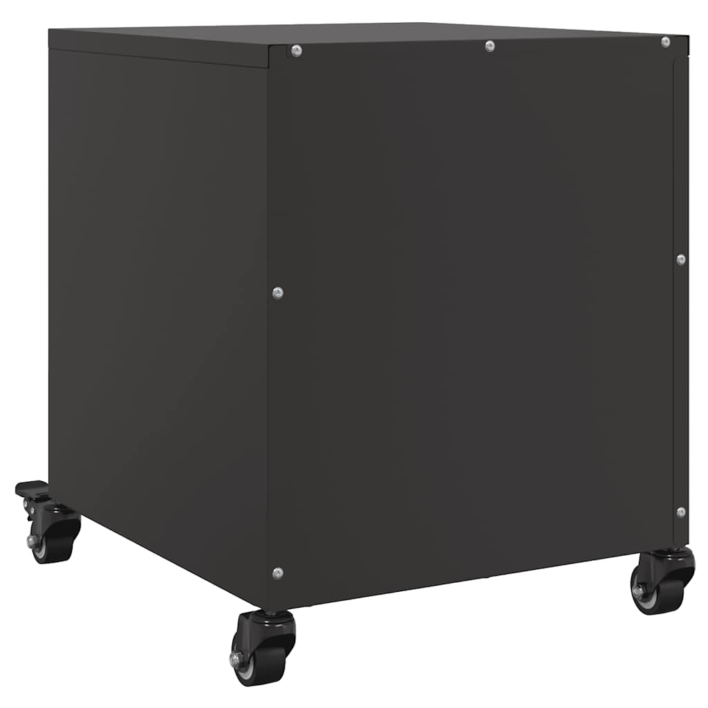 Tables de chevet 2 pcs noir 36x39x43,5 cm acier - XIOS