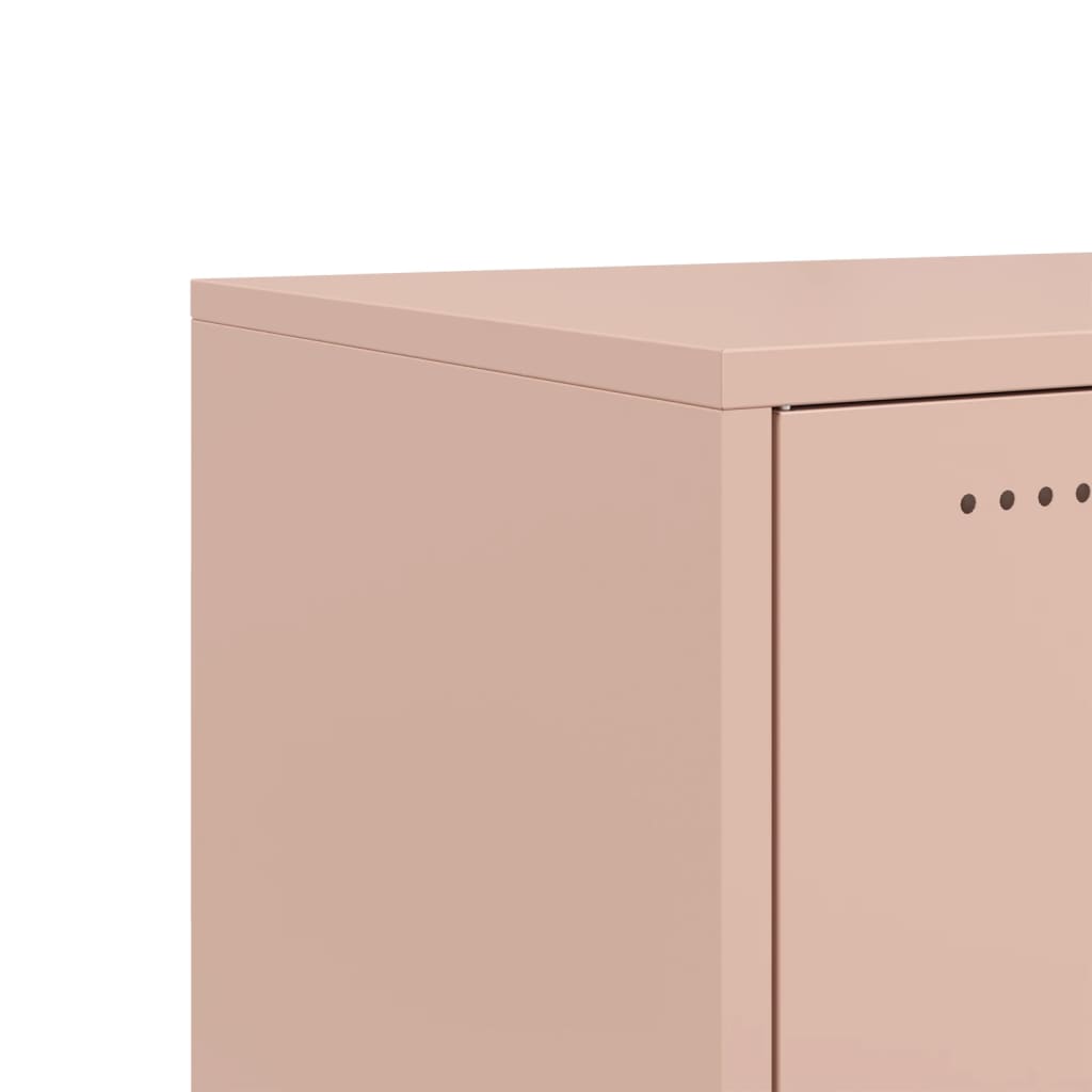 Meuble TV rose 100,5x39x43,5 cm acier - XIOS