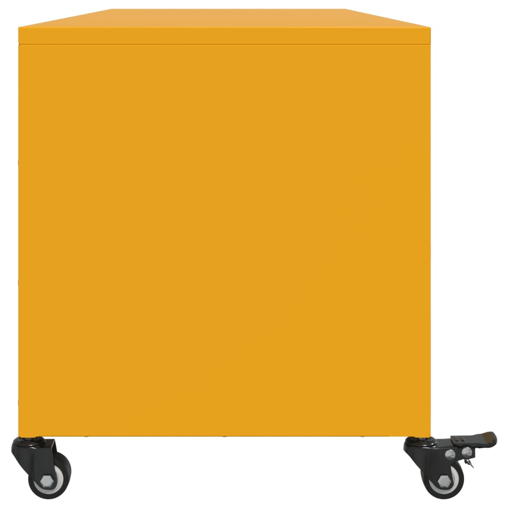 Meuble TV jaune moutarde 100,5x39x43,5 cm acier - XIOS