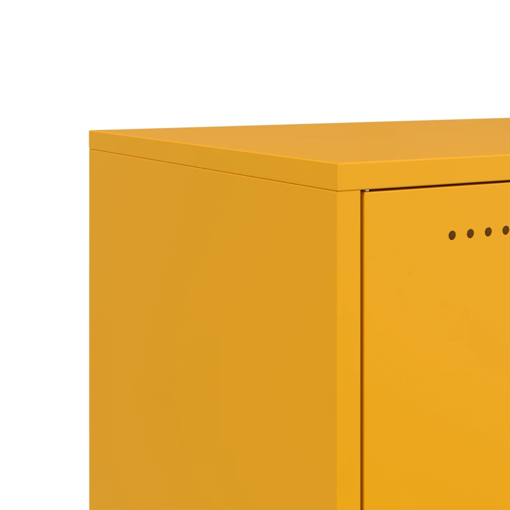 Meuble TV jaune moutarde 100,5x39x43,5 cm acier - XIOS