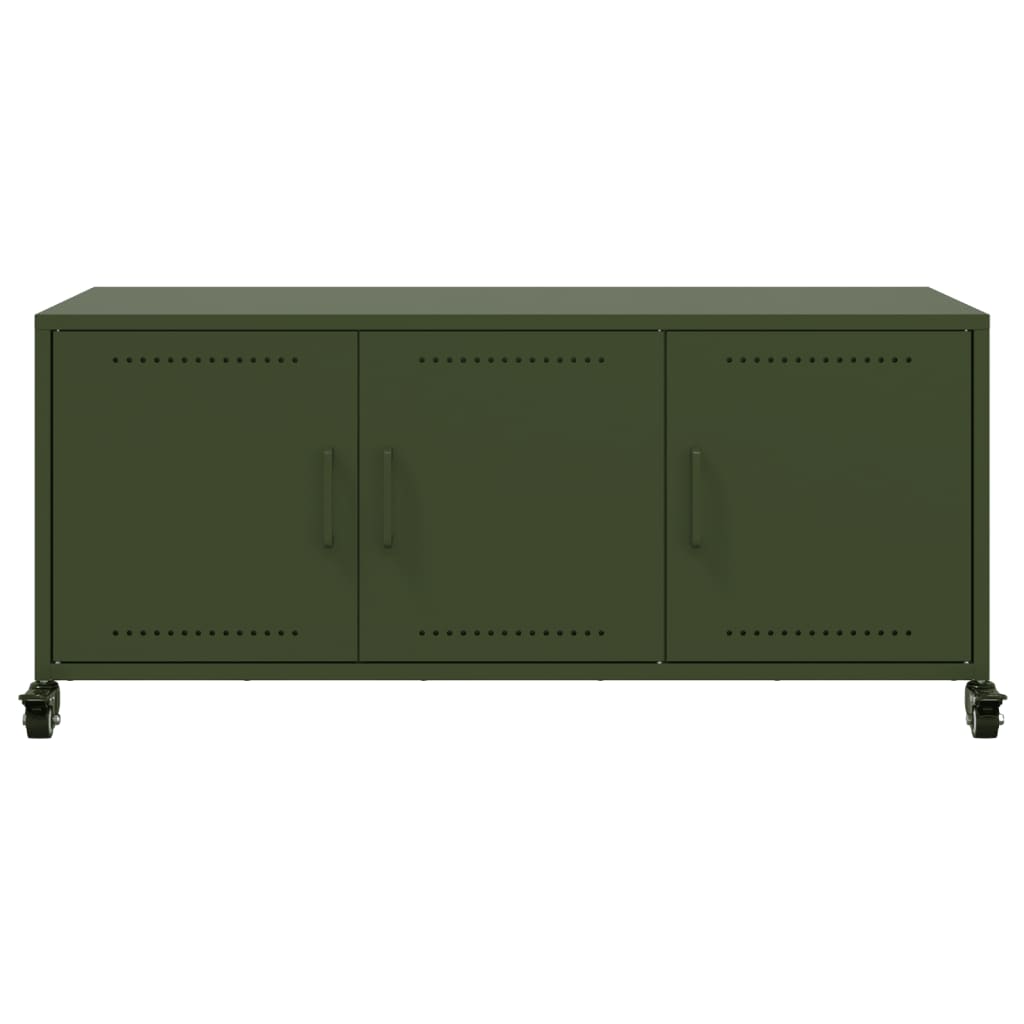 Meuble TV vert olive 100,5x39x43,5 cm acier - XIOS