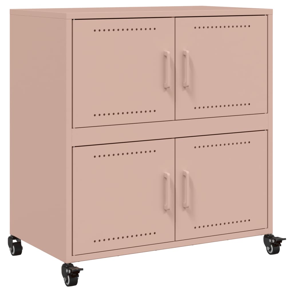 Buffet rose 68x39x72 cm acier - XIOS