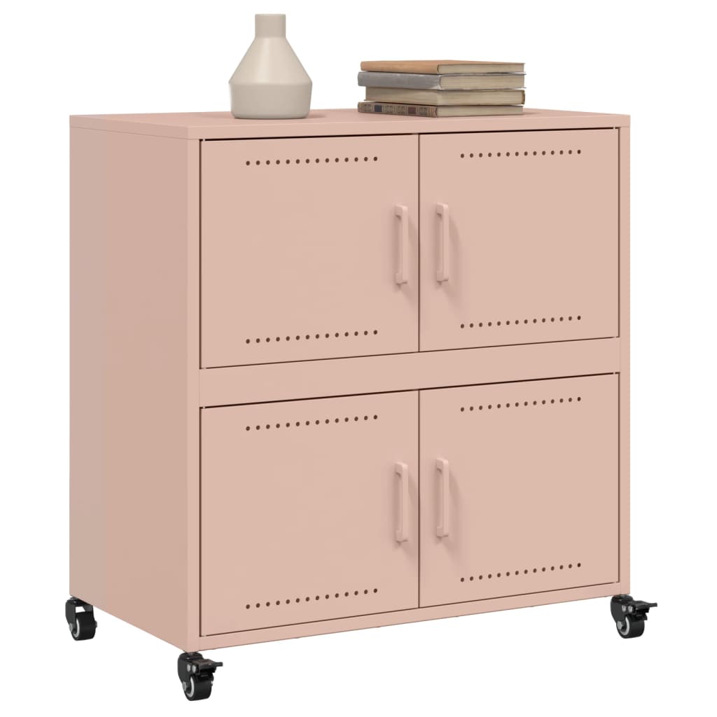 Buffet rose 68x39x72 cm acier - XIOS