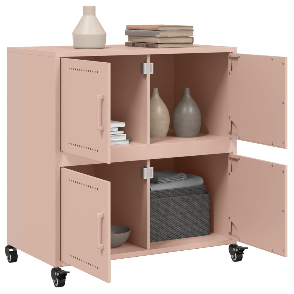 Buffet rose 68x39x72 cm acier - XIOS
