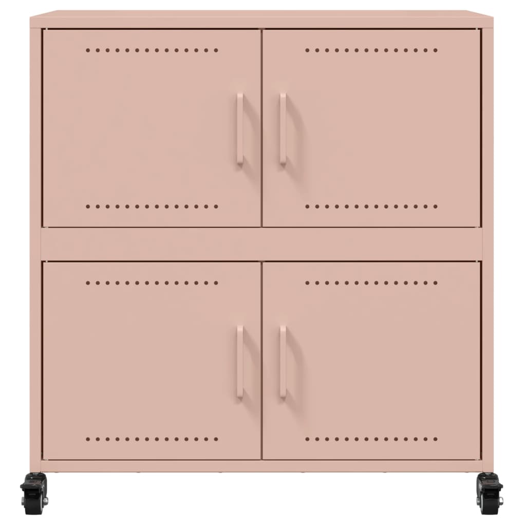 Buffet rose 68x39x72 cm acier - XIOS