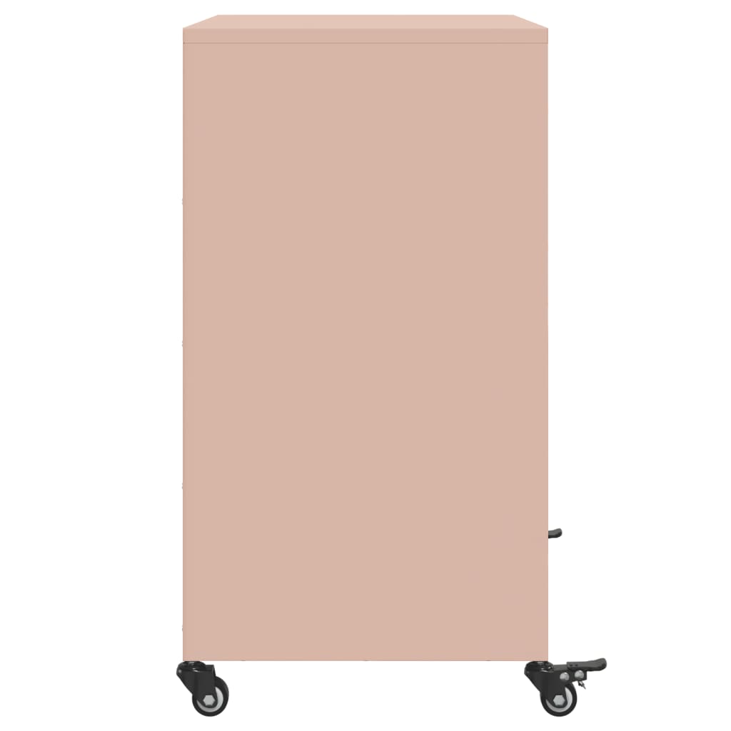 Buffet rose 68x39x72 cm acier - XIOS