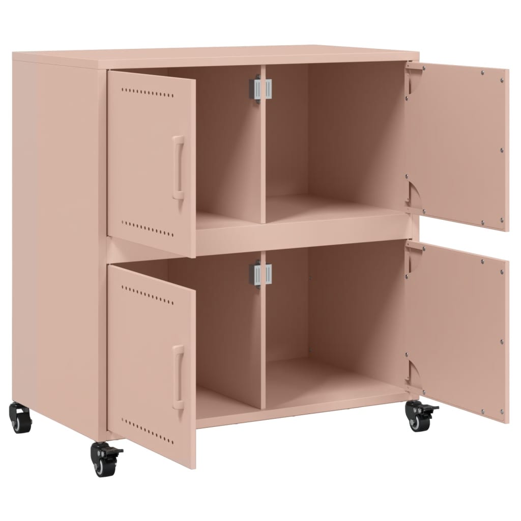 Buffet rose 68x39x72 cm acier - XIOS