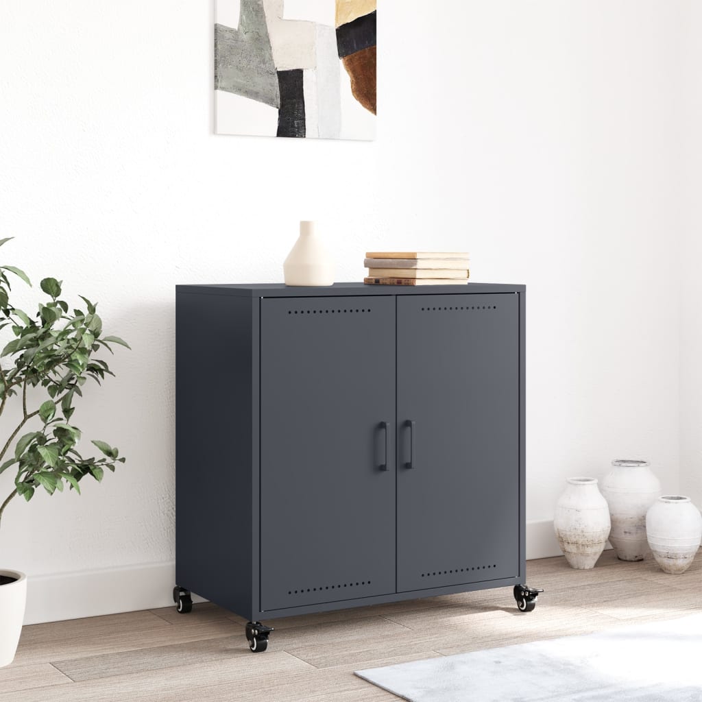 Buffet anthracite 68x39x72 cm acier - XIOS