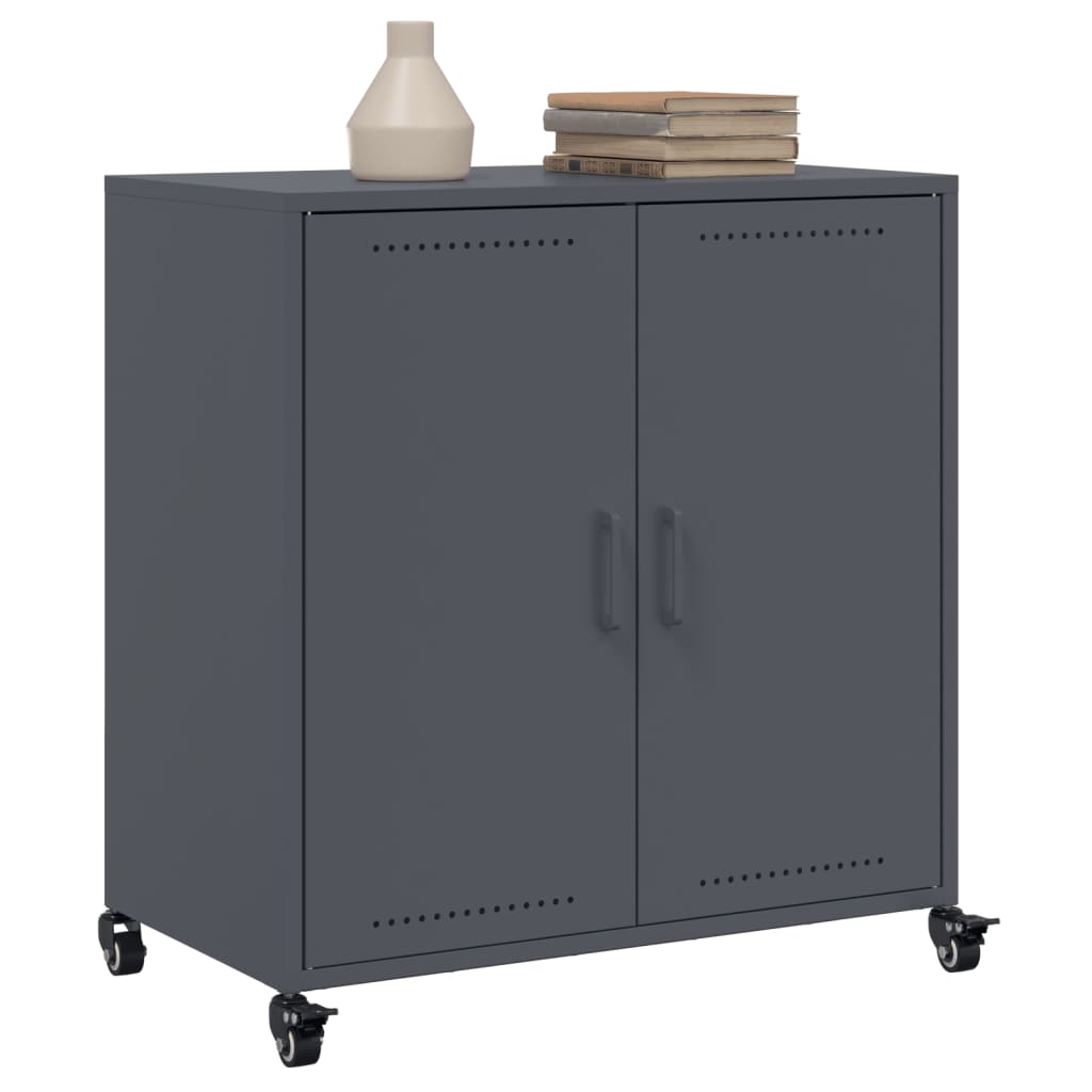 Buffet anthracite 68x39x72 cm acier - XIOS