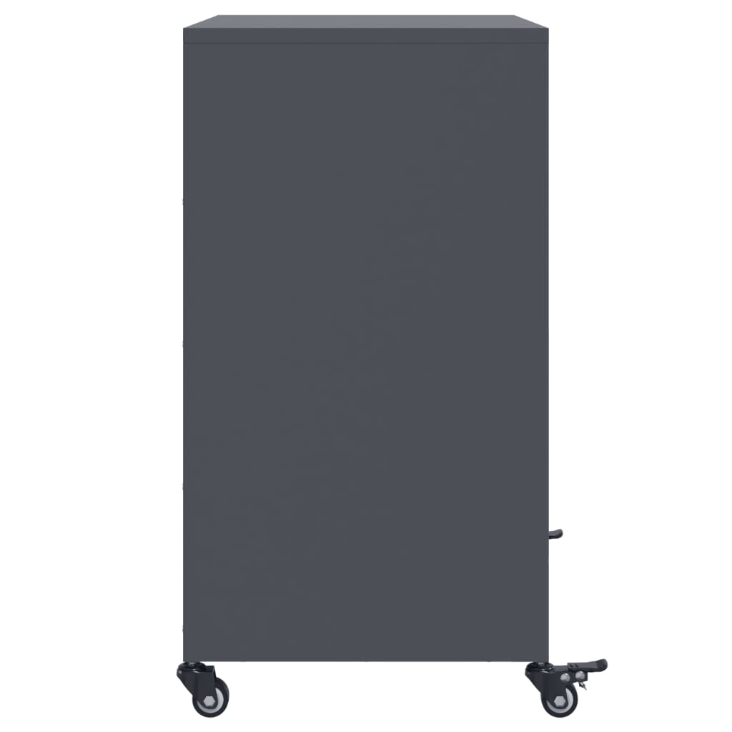Buffet anthracite 68x39x72 cm acier - XIOS