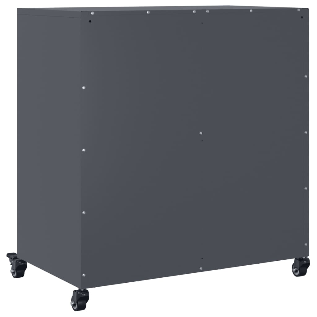 Buffet anthracite 68x39x72 cm acier - XIOS