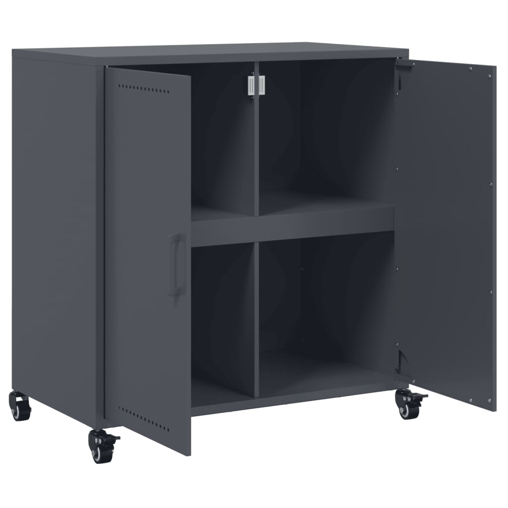 Buffet anthracite 68x39x72 cm acier - XIOS
