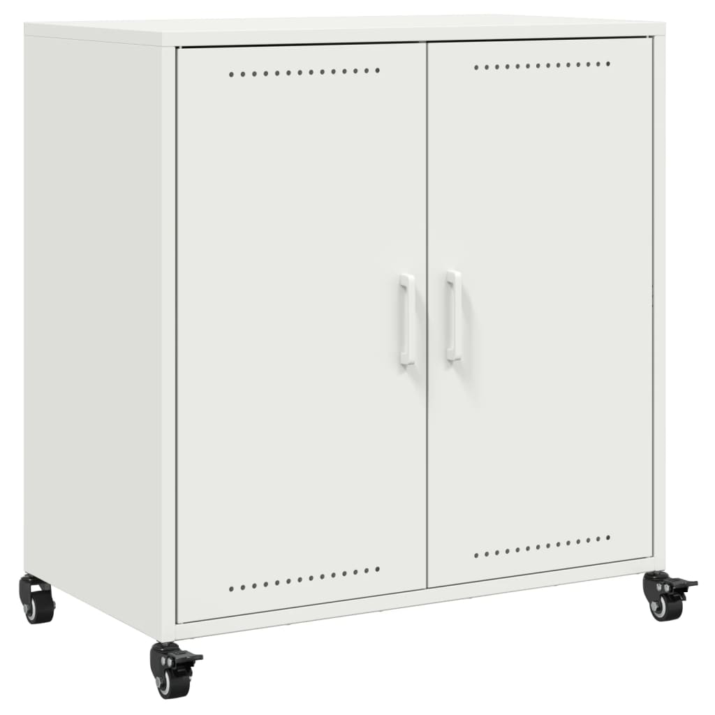 Buffet blanc 68x39x72 cm acier