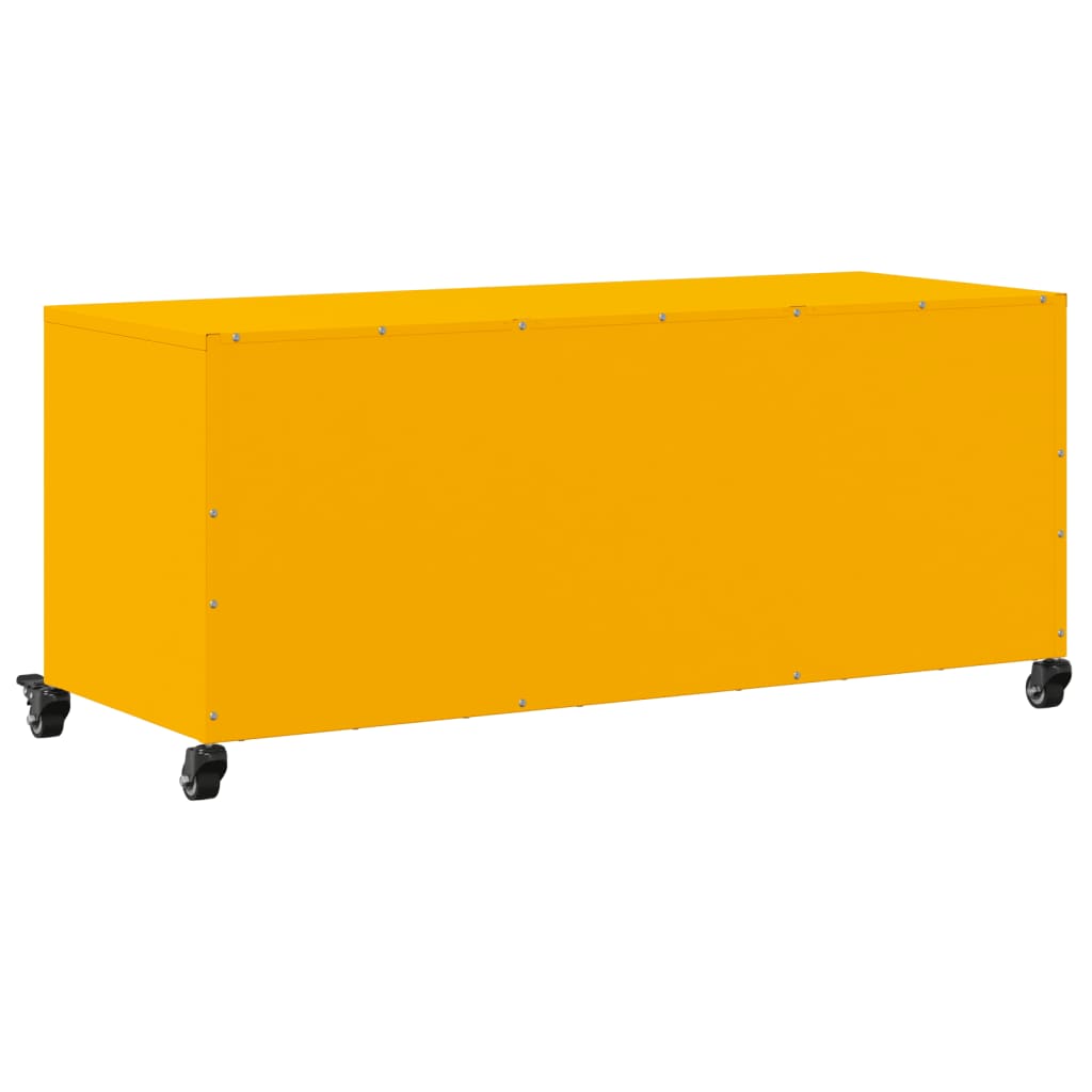 Meuble TV jaune moutarde 100,5x39x43,5 cm acier - XIOS