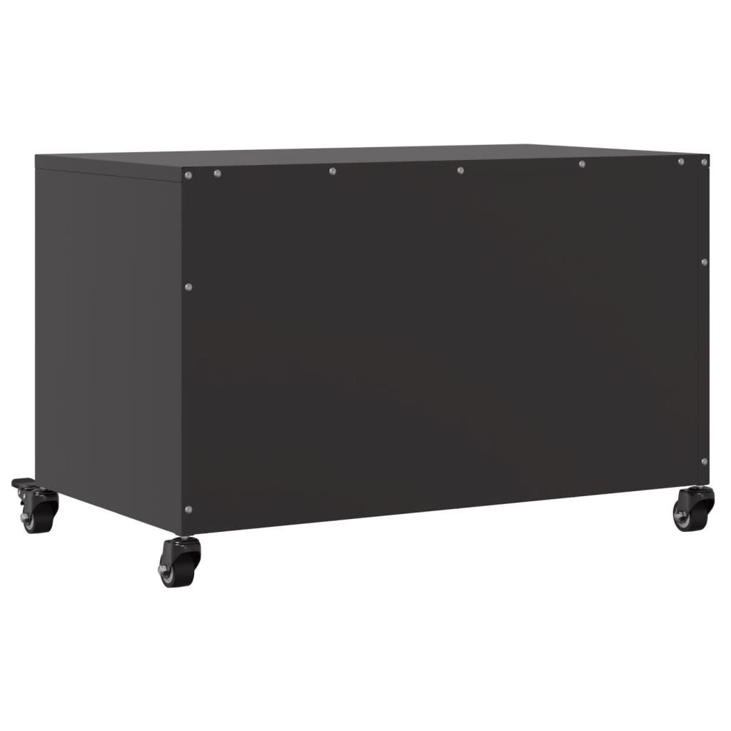 Meuble TV noir 68x39x43,5 cm acier - XIOS