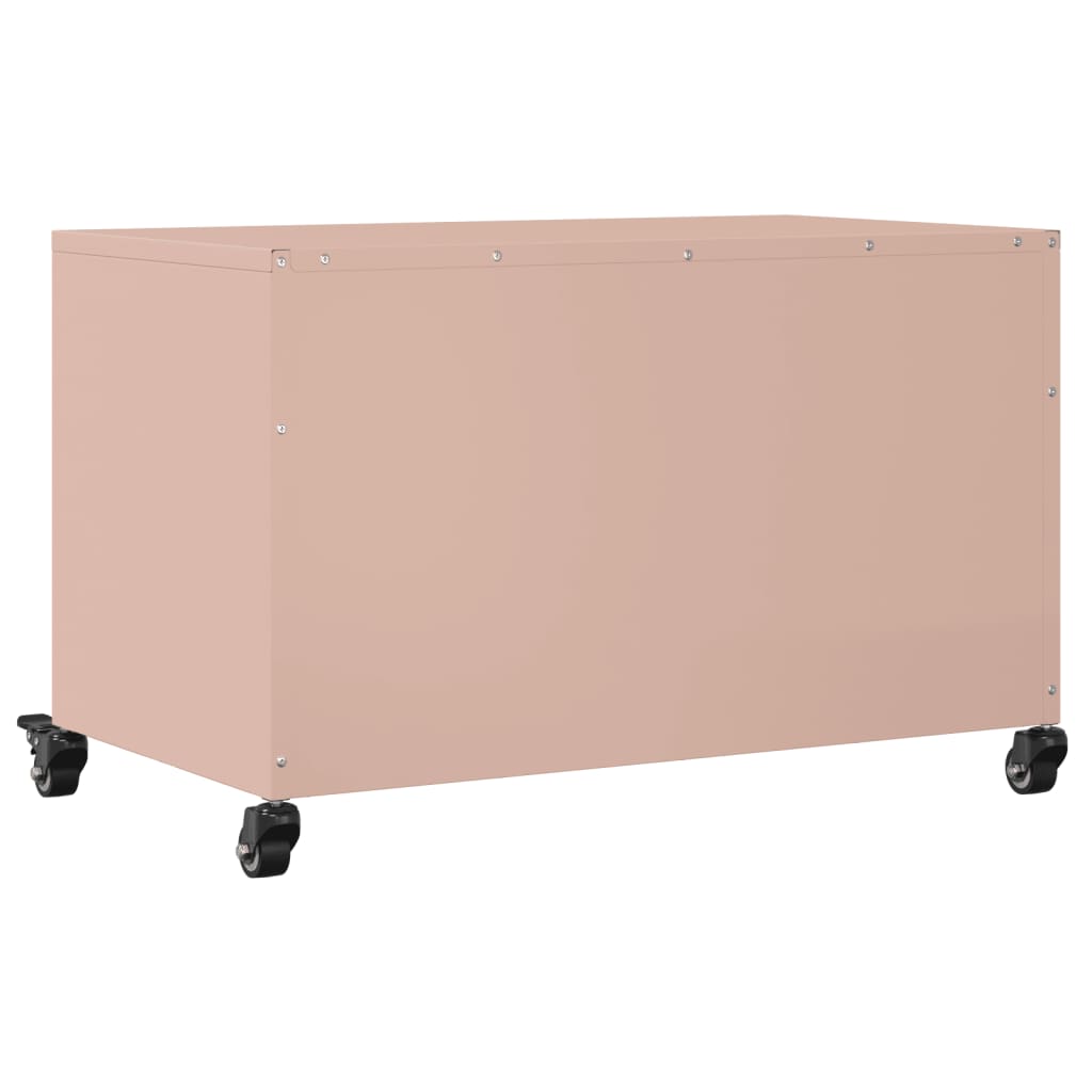 Meuble TV rose 68x39x43,5 cm acier - XIOS