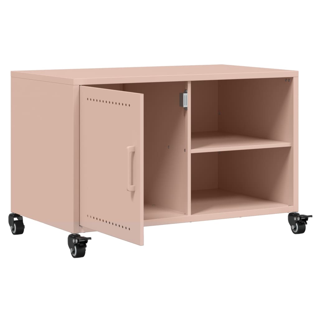 Meuble TV rose 68x39x43,5 cm acier - XIOS