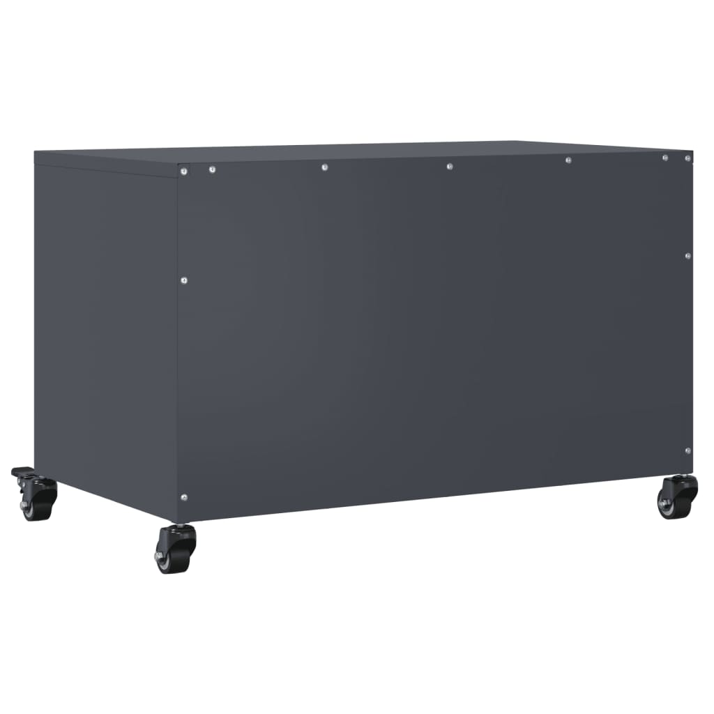 Meuble TV anthracite 68x39x43,5 cm acier - XIOS