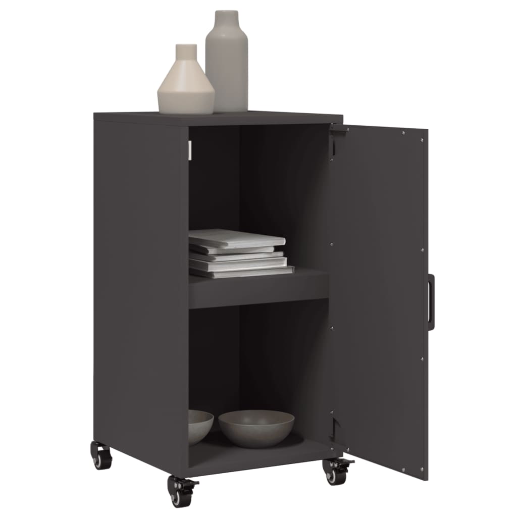 Buffet noir 36x39x72 cm acier - XIOS