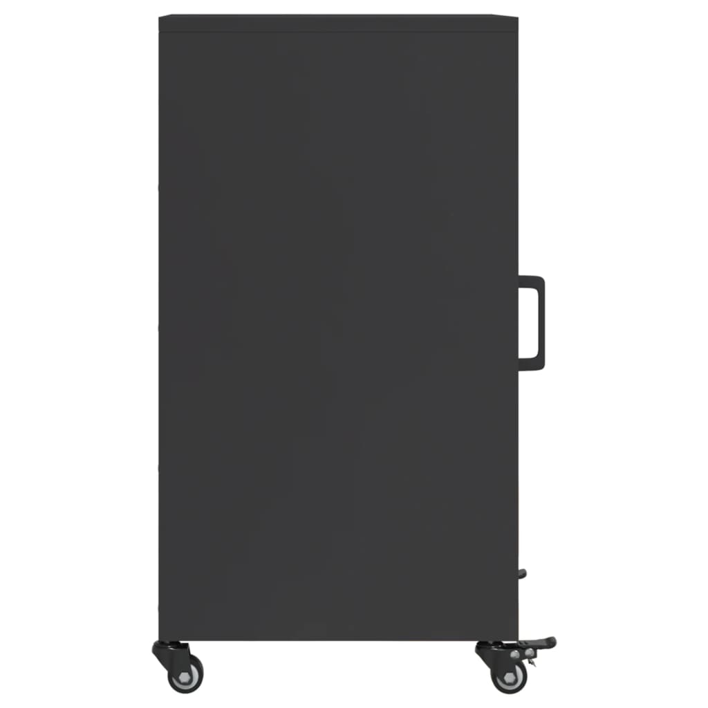 Buffet noir 36x39x72 cm acier - XIOS