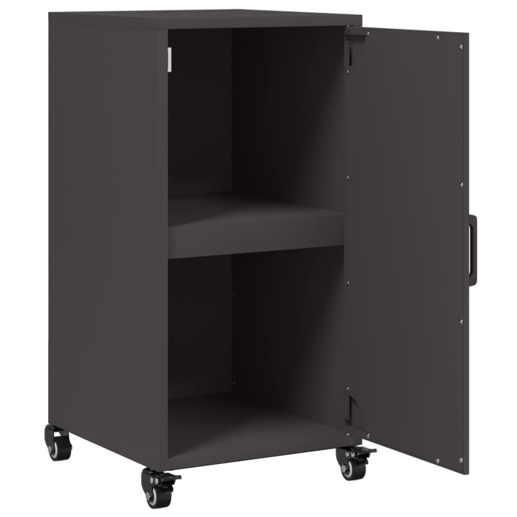 Buffet noir 36x39x72 cm acier - XIOS