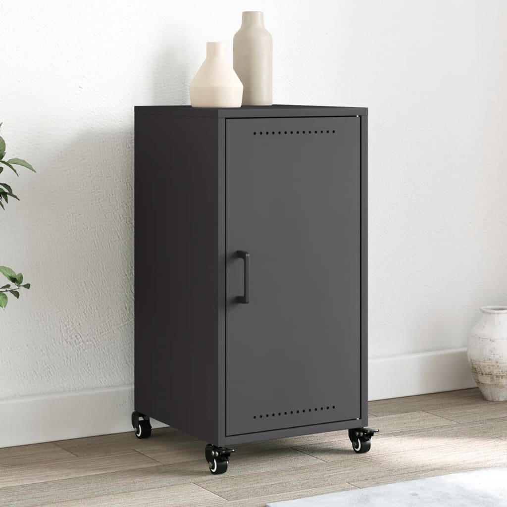 Buffet noir 36x39x72 cm acier - XIOS