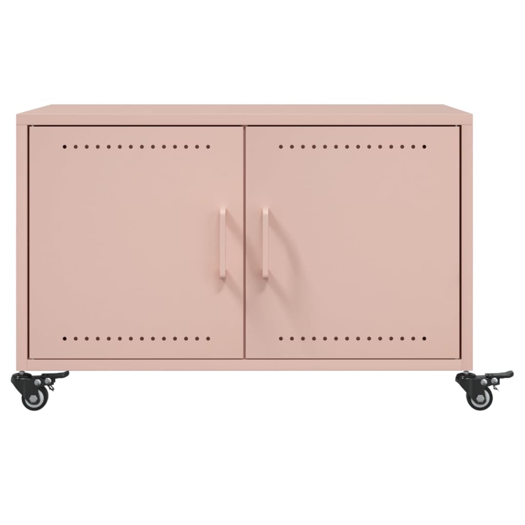 Table basse rose 68x50x43,5 cm acier - XIOS