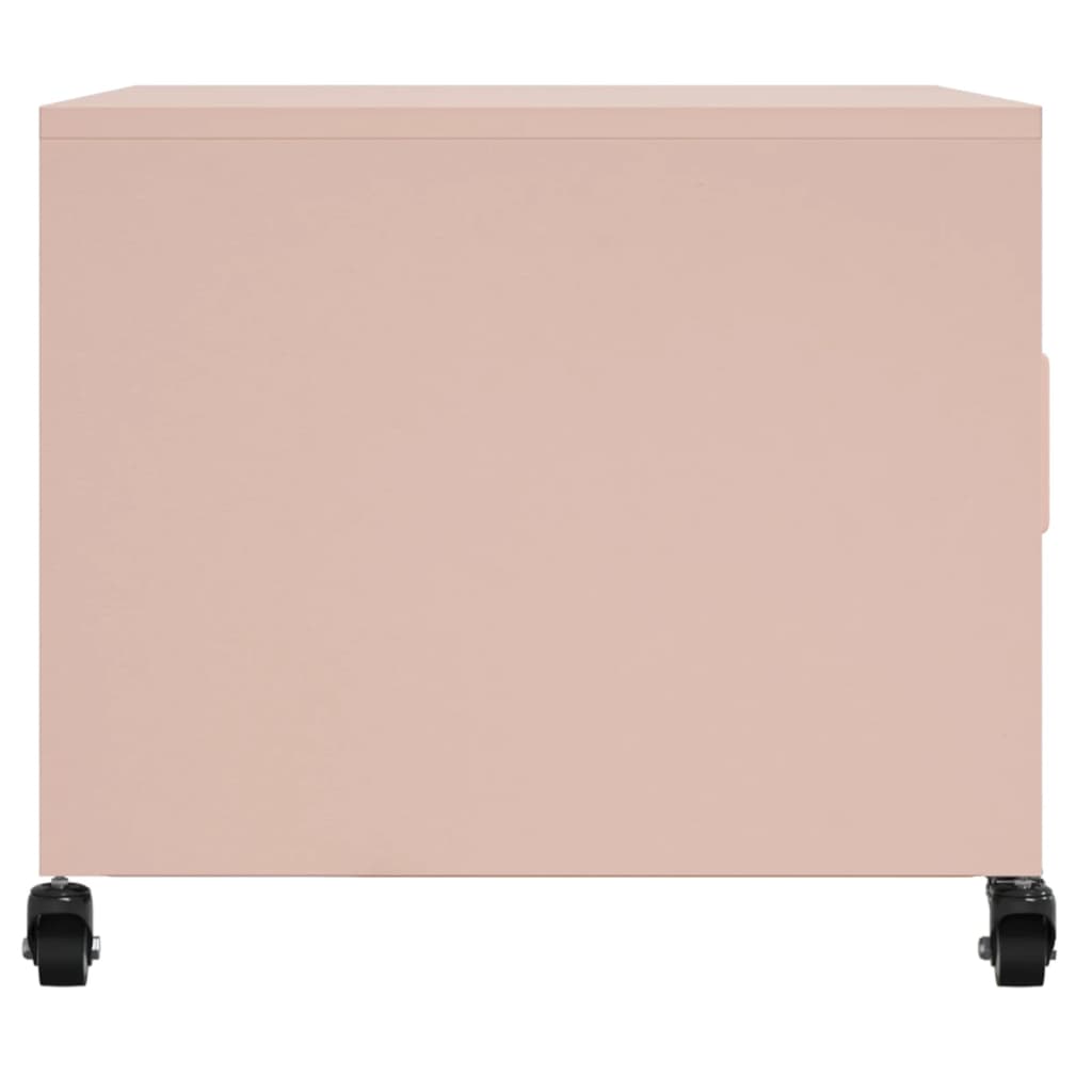 Table basse rose 68x50x43,5 cm acier - XIOS