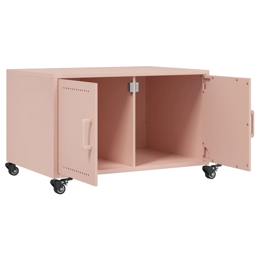Table basse rose 68x50x43,5 cm acier - XIOS