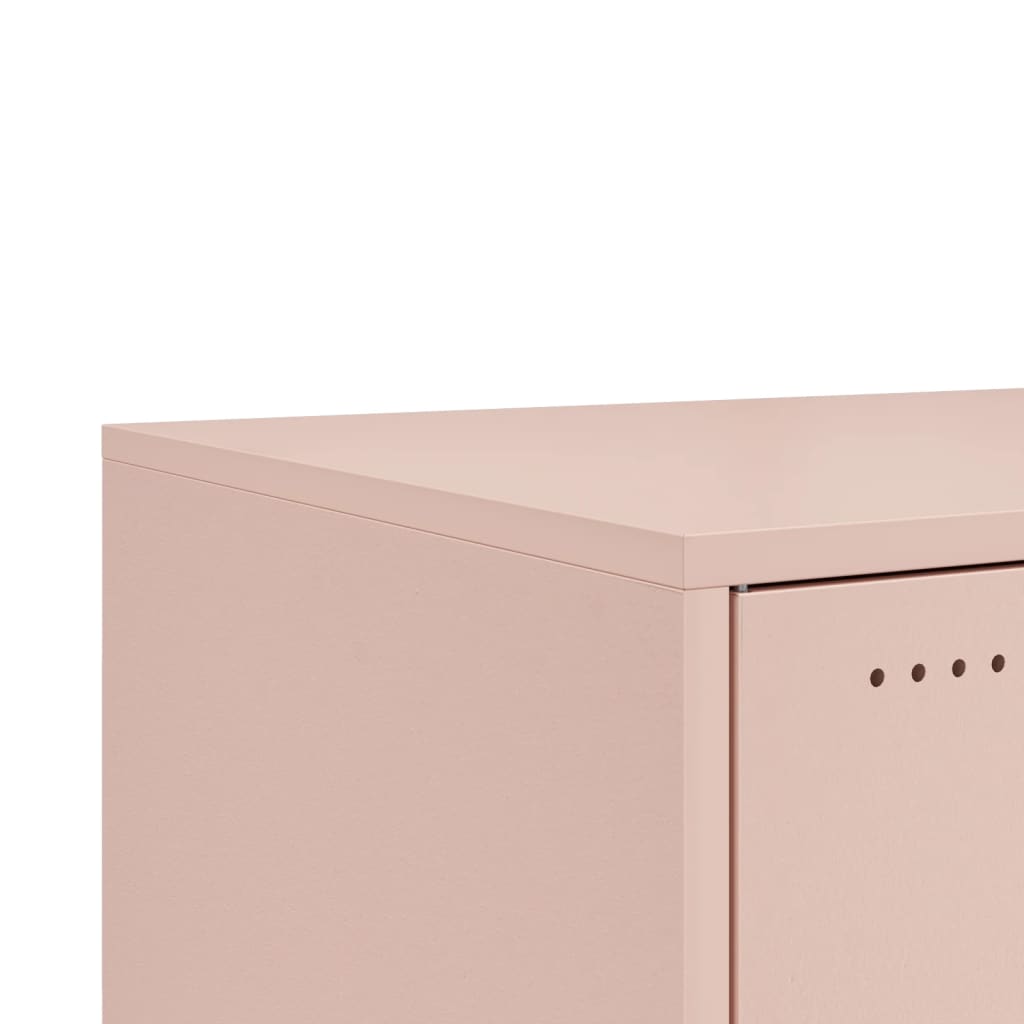 Table basse rose 68x50x43,5 cm acier - XIOS