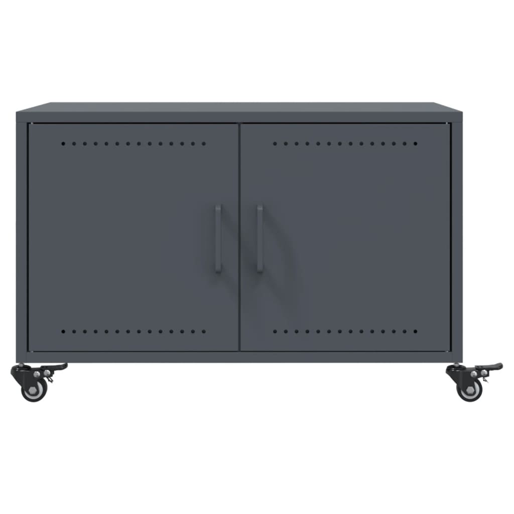 Table basse anthracite 68x50x43,5 cm acier - XIOS