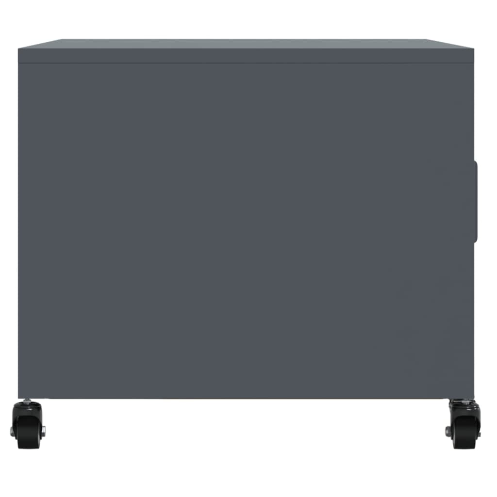 Table basse anthracite 68x50x43,5 cm acier - XIOS