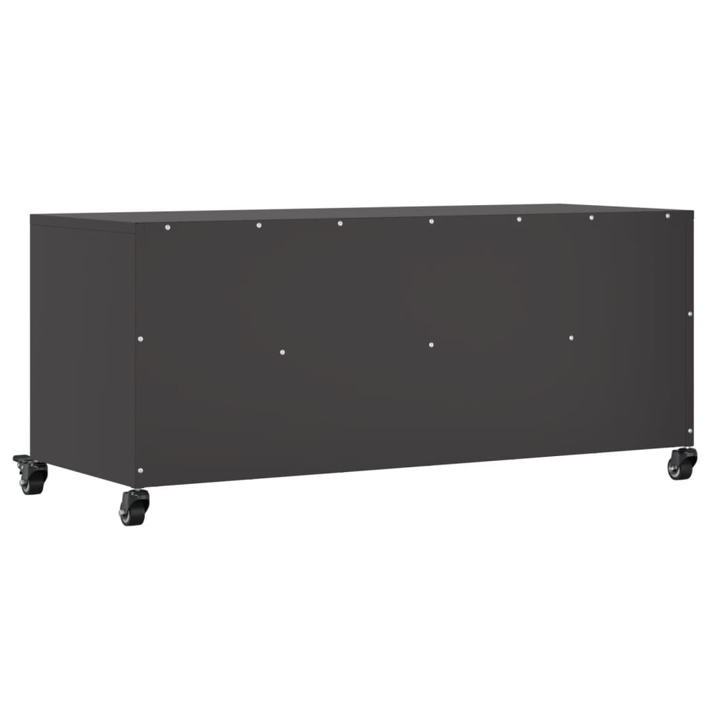 Meuble TV noir 100,5x39x43,5 cm acier - XIOS