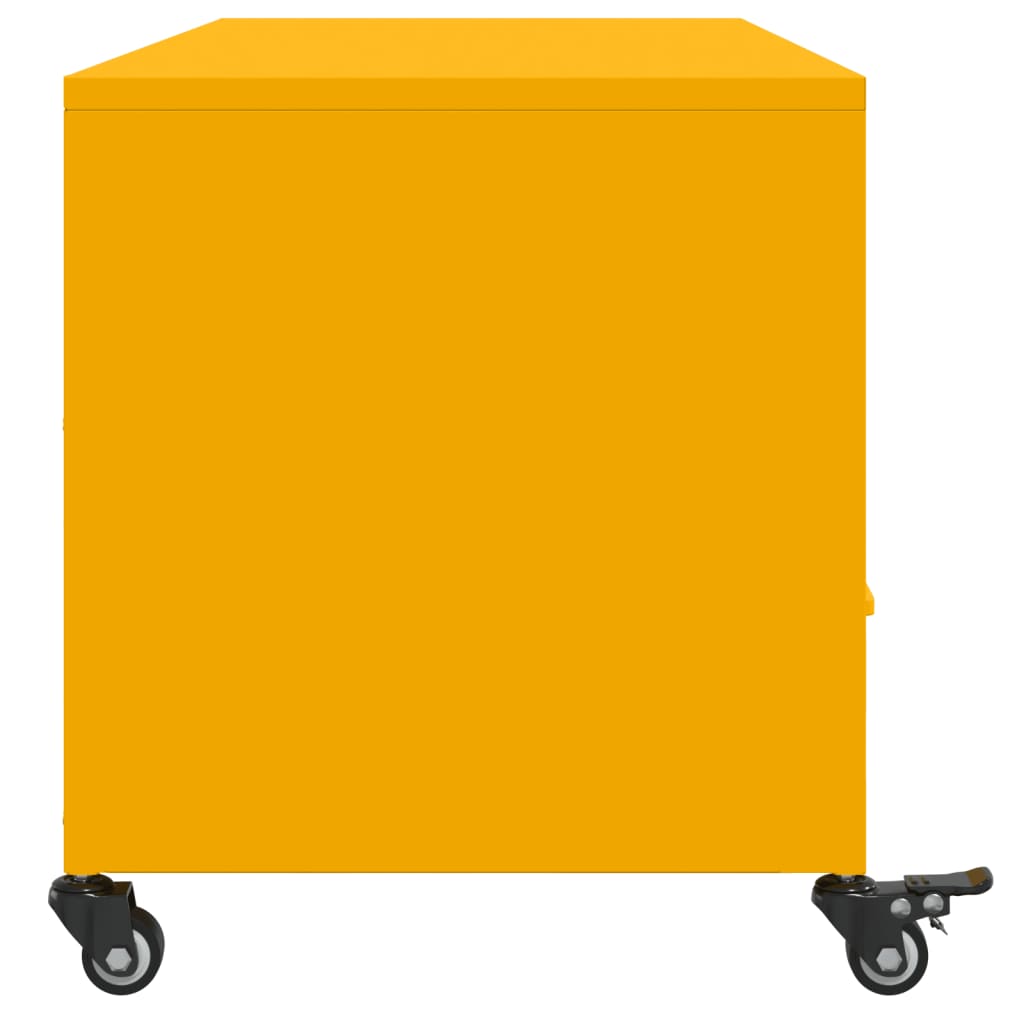 Meuble TV jaune moutarde 100,5x39x43,5 cm acier - XIOS