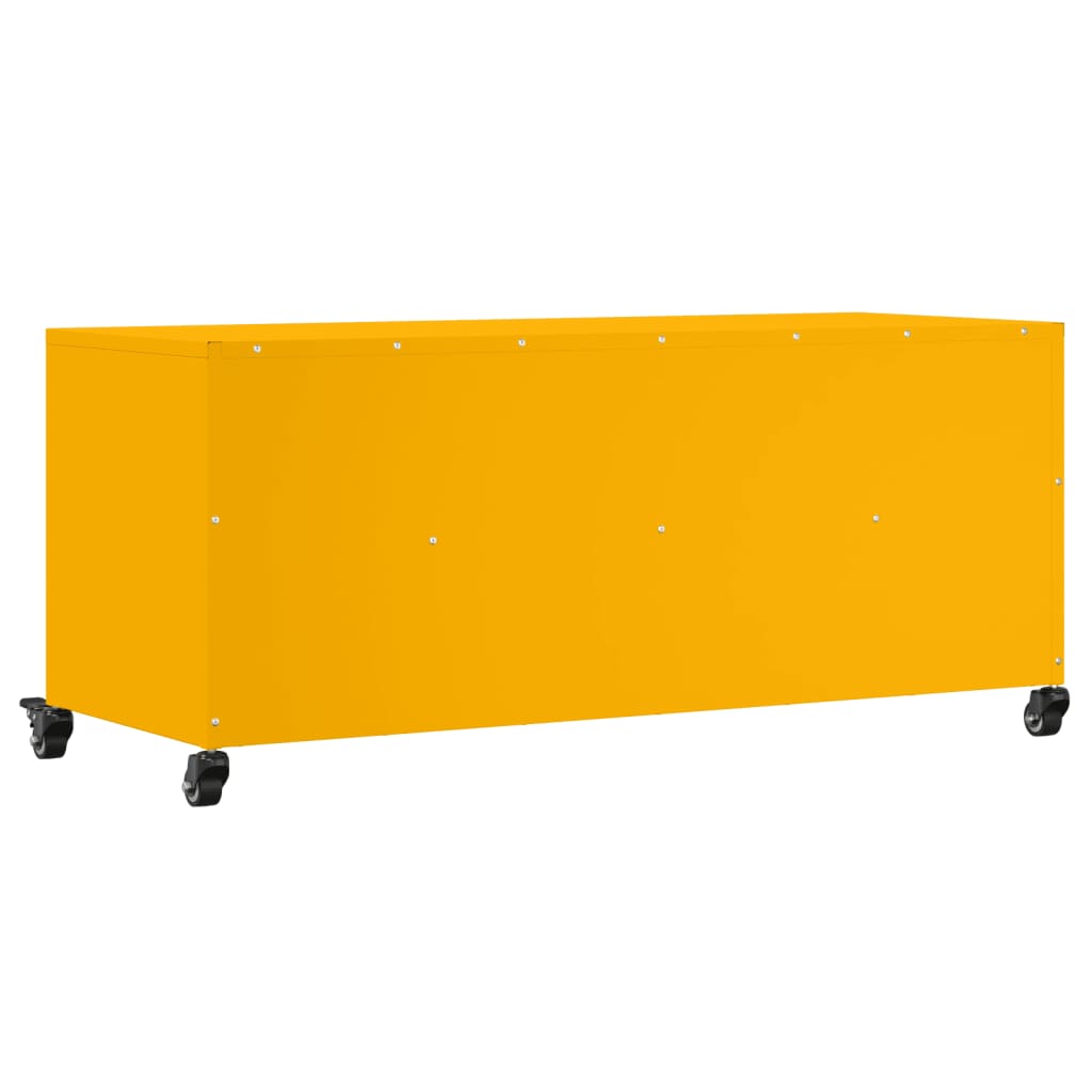 Meuble TV jaune moutarde 100,5x39x43,5 cm acier - XIOS