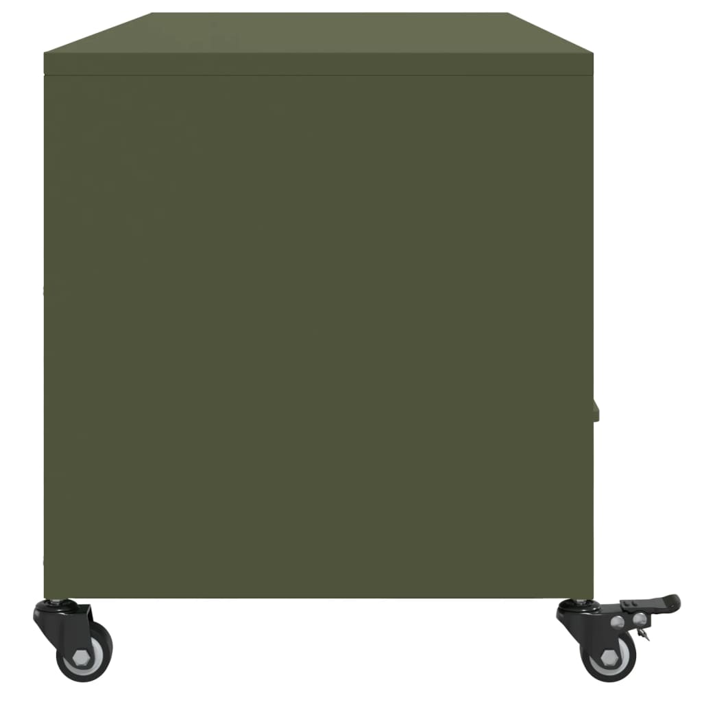 Meuble TV vert olive 100,5x39x43,5 cm acier - XIOS