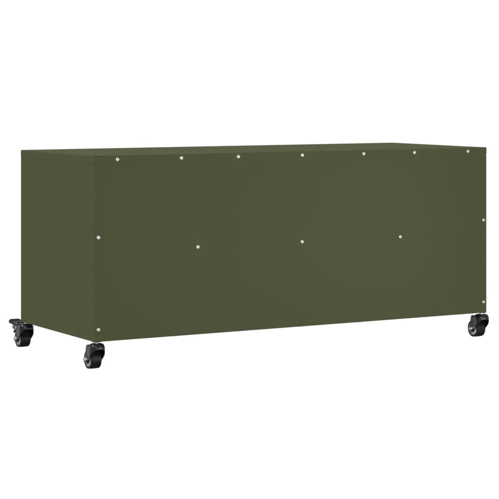 Meuble TV vert olive 100,5x39x43,5 cm acier - XIOS