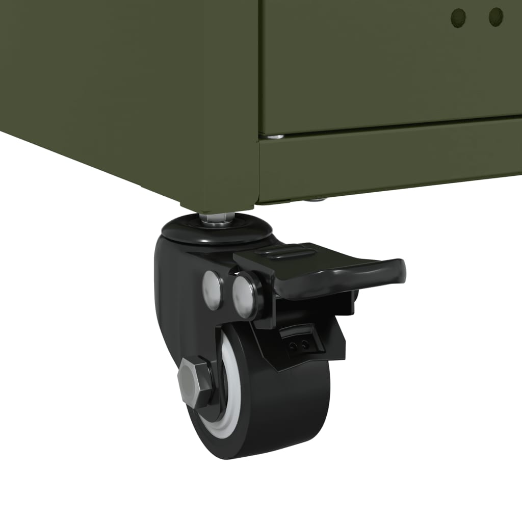 Meuble TV vert olive 100,5x39x43,5 cm acier - XIOS