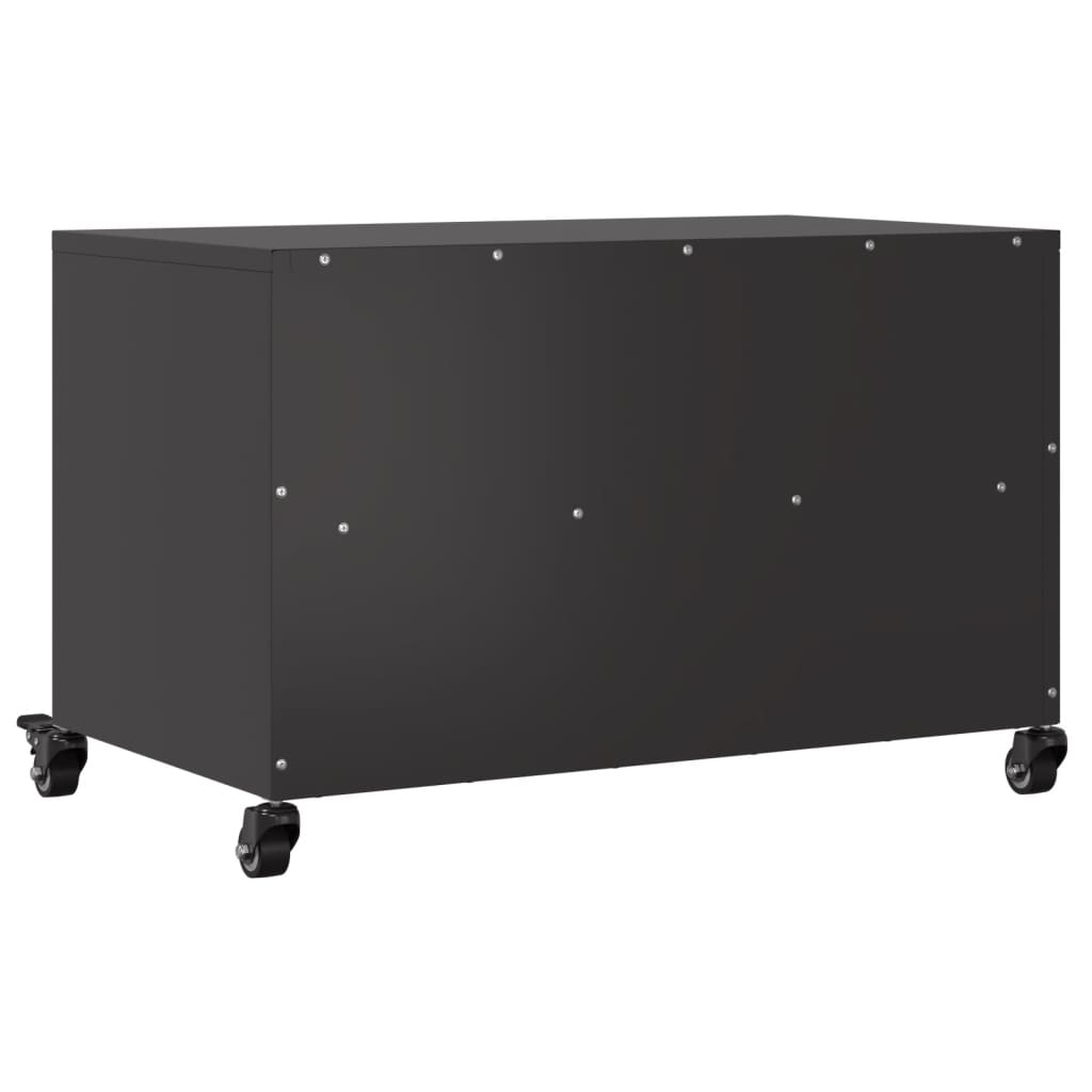 Meuble TV noir 68x39x43,5 cm acier - XIOS