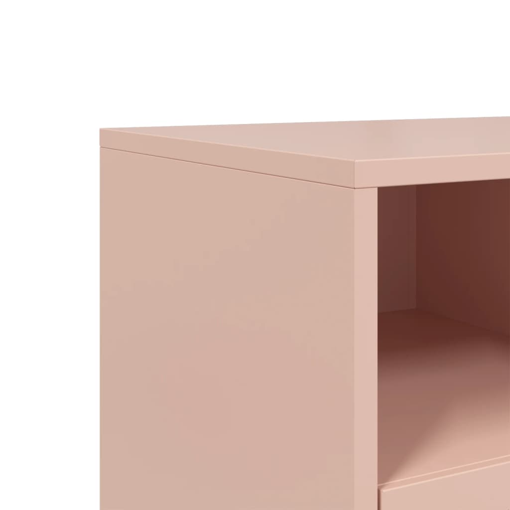 Meuble TV rose 68x39x43,5 cm acier - XIOS