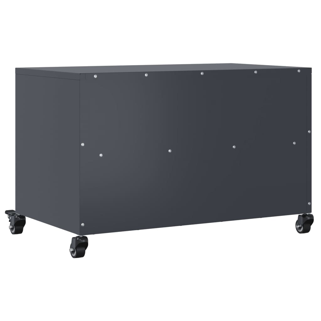 Meuble TV anthracite 68x39x43,5 cm acier - XIOS