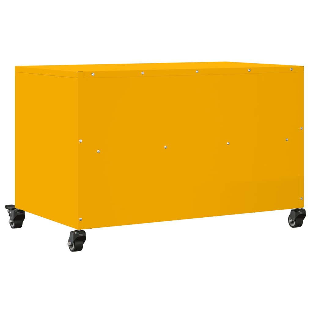 Meuble TV jaune moutarde 68x39x43,5 cm acier - XIOS